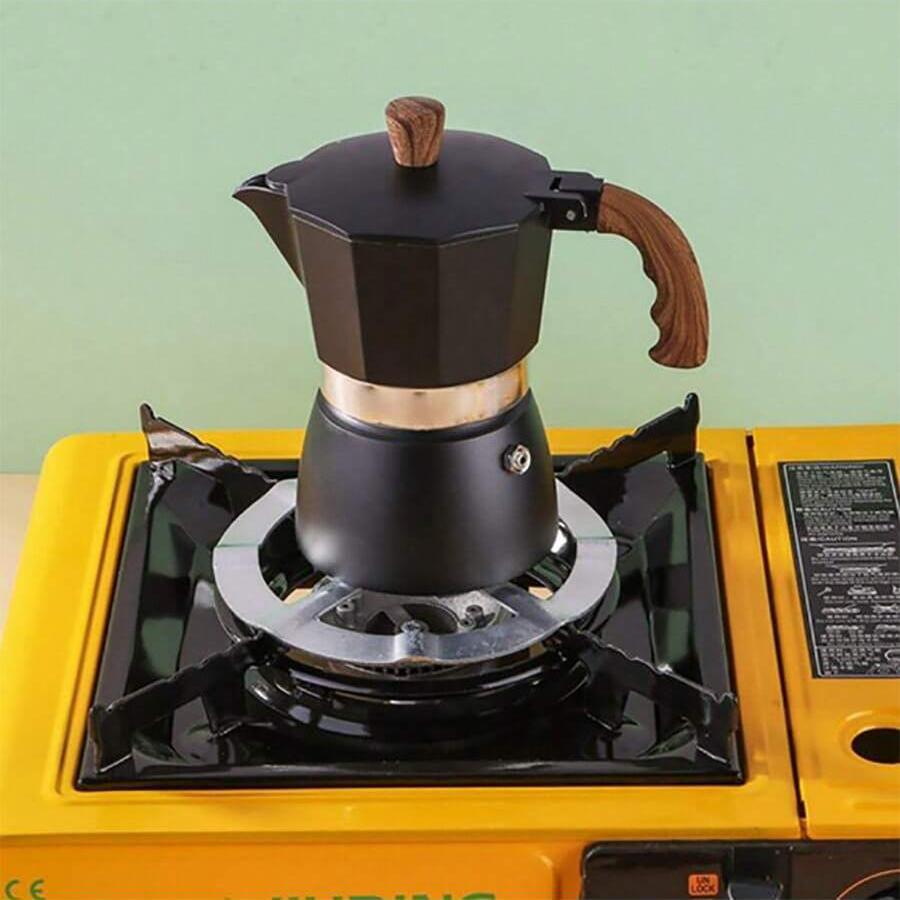 Stainless Steel Hob Multifunctional High Temperature Resistant Rugged Moka Pot Hob Coffee Pot Heating Rack Kitchen Accessories