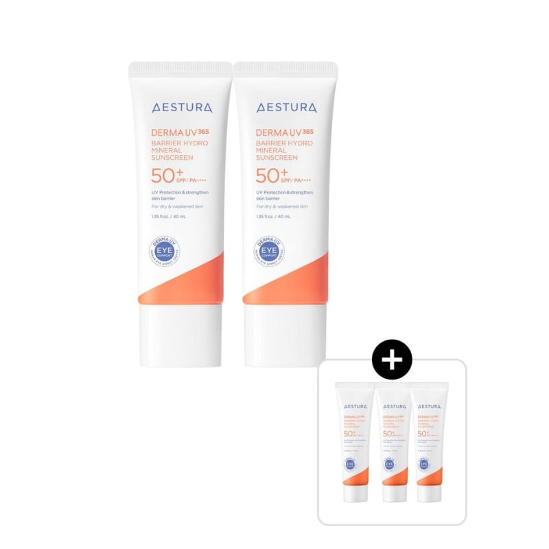 

Derma UV365 Barrier Moisture Mineral Sunscreen 40ml x2