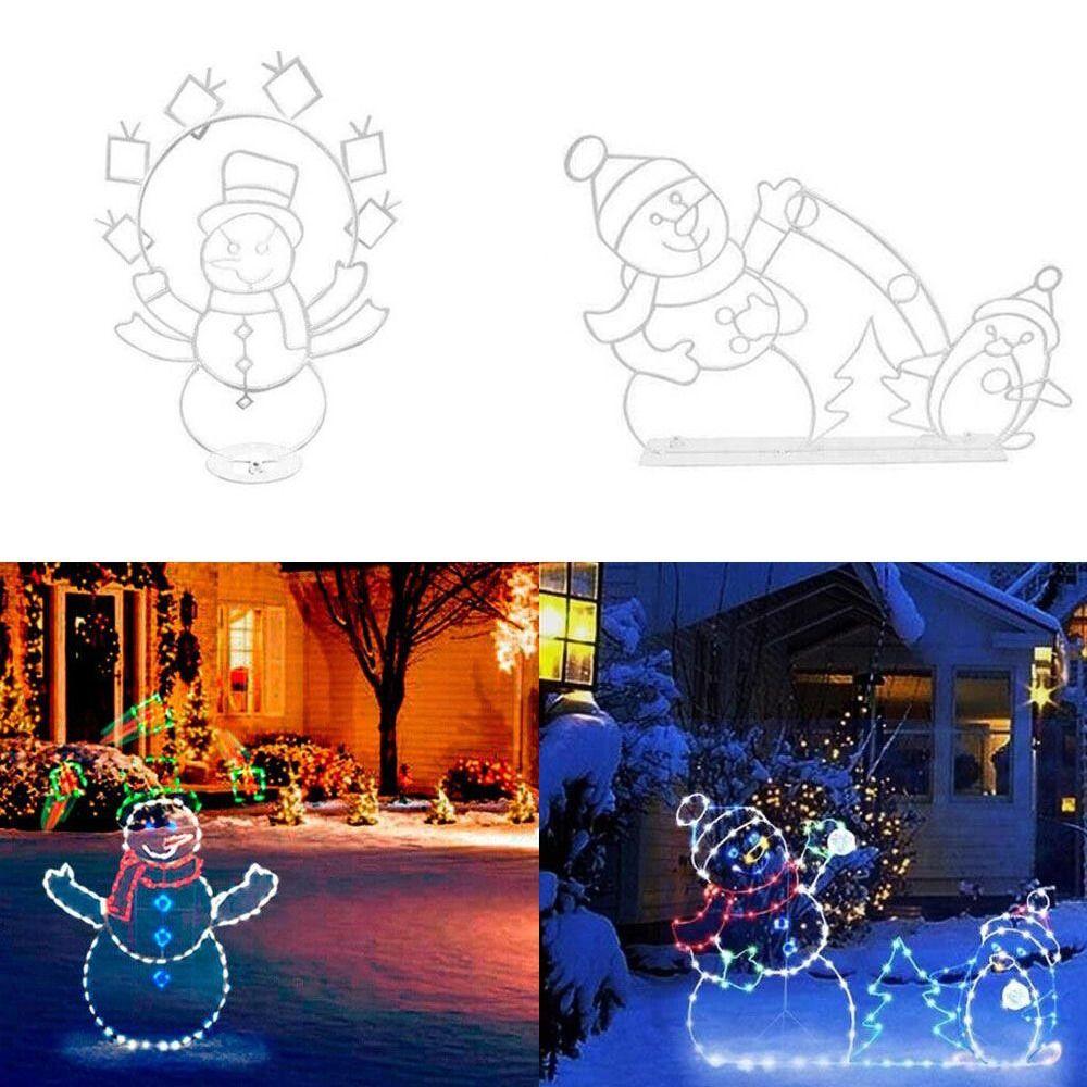 

Декоративная рамка, вывеска, рождественский свет, гирлянда, металлический пингвин, снеговик, уличный свет