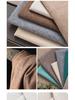 All-Polyester Solid Color Linen-Like Sofa Fabric with Soft Bag Process - Composite Flocking Fine Linen Canvas