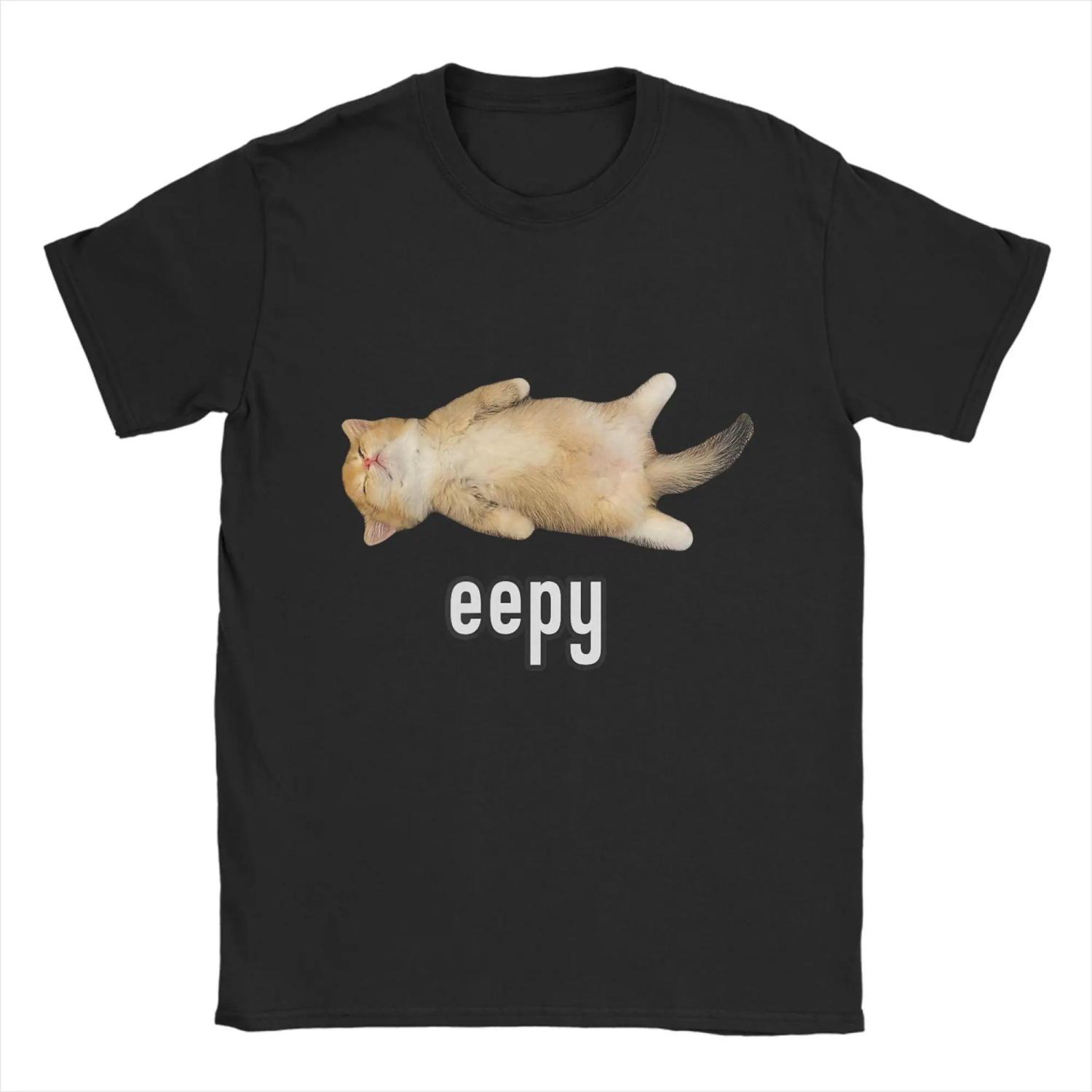 

Men Funny Cat MeMe T Shirts Cotton Clothes Vintage Short Sleeve Round Neck Tee Shirt Big Size T-Shirts S чёрный