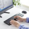 Sanwa Supply Wireless Quiet Keyboard (2.4GHz wireless numeric keypad included) SKB-WL37BK
