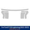 For Ford F-150 Lightning -2025 F150 Smoked Black Clear Car Headlight TPU PPF Kit Gloss Protection Film Sticker Accessories