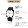 Men's Watch Leather Antique Waterproof Leather Strap Waterproof Analog Quartz Watch Simple Men's Accessory - Birthday Christmas Valentine's Day Gift