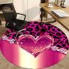 1pc Heartbeat Chair Carpet for Office - Durable, Ideal for Chair Mats, Stylish & Functional Decorative Rug yy260203090