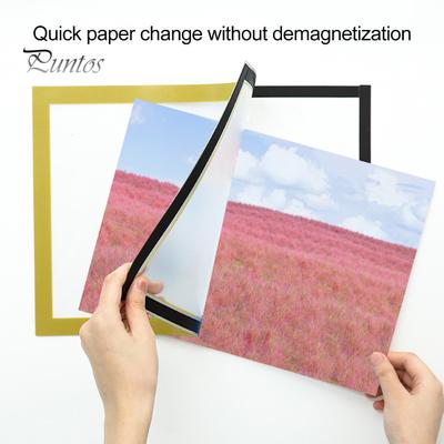 Selbstklebender Rahmen, magnetischer Bildhalter mit transparenter Abdeckung, wandmontierter Poster-Displayrahmen für Bilder, Dokumente