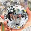 Handheld Selfie Konvexspiegel DIY Mini Rundspiegel Tragbarer Konvexer Weitwinkel Sphärischer Spiegel für iPhone Samsung Vlogging