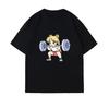 Sailor Moon Eisen Fitness Damen T-Shirt Mädchen Kinder Eltern-Kind Sommer Locker Niedlich Süß Lustig Kurzarm Oberteil