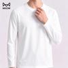 MiiOW Men's Cotton Long-Sleeve Crew Neck Tee