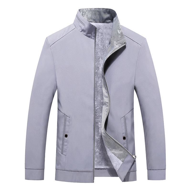 

Осенняя тонкая мужская куртка для мужчин среднего возраста, для пожилых людей, весна и осень, воротник-стойка для пожилых людей XXXXL