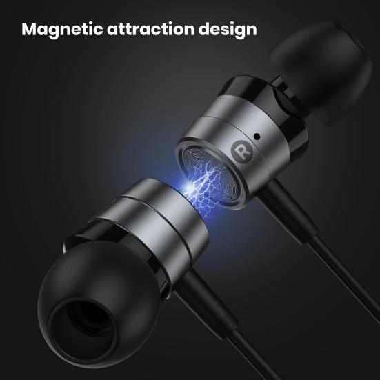 

Цифровая игровая гарнитура Yousheng Metal Magnetic с улучшенным качеством звука, шумоизолирующими проводными наушниками-вкладышами Type-C