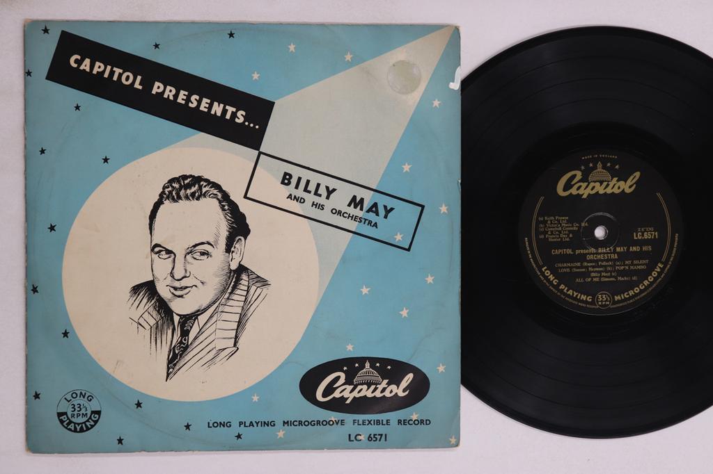 10inch Record BILLY MAY  Capitol Presents LC6571 CAPITOL UK Jazz Used