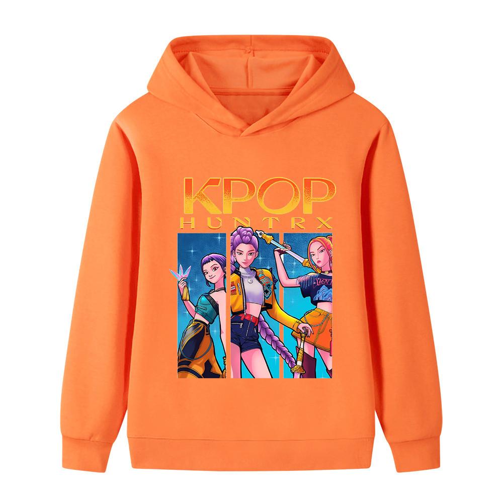 B1211 Dzieci Chłopcy Dziewczynki Kpop Rumi Zoey Mira Nadruk Bluza z Długim Rękawem