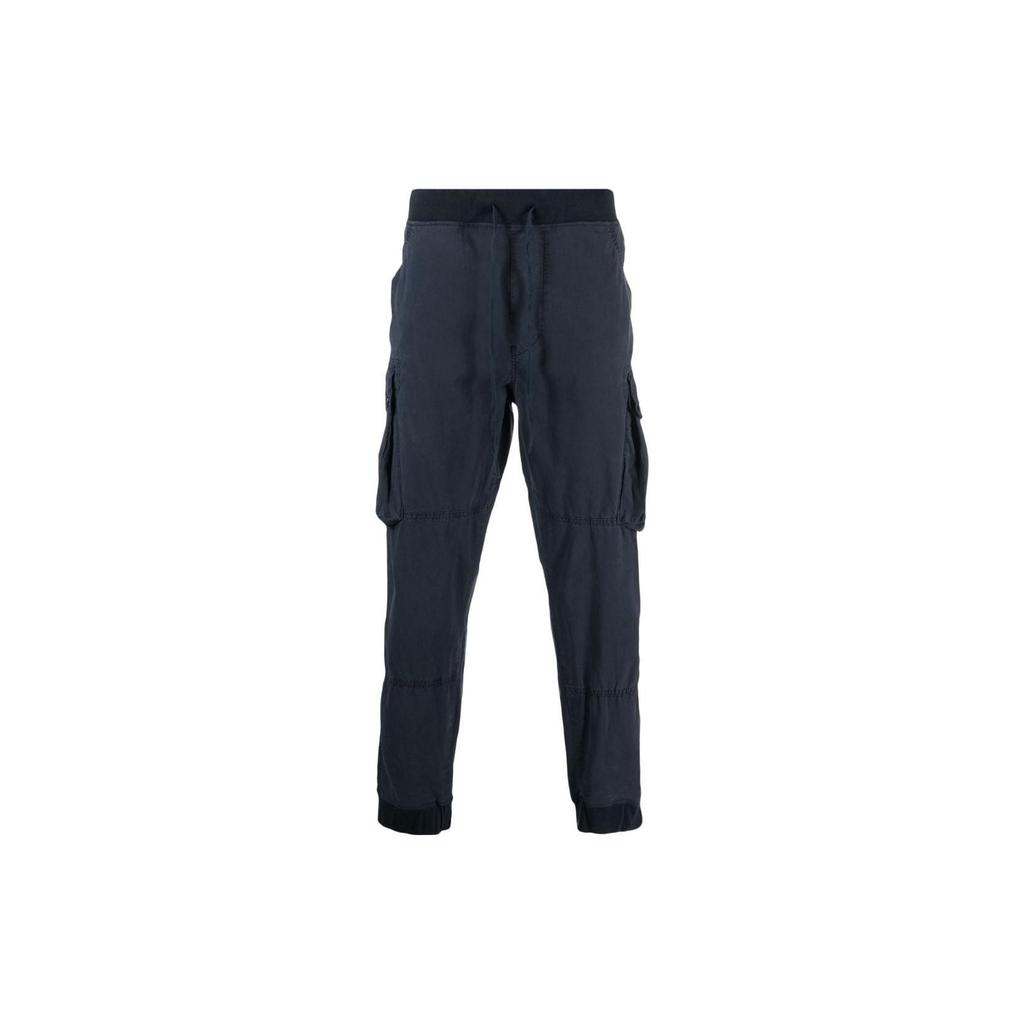 Polo Ralph Lauren Solid Color Drawstring Tapered Cargo Pants Men Pants Midnight-Blue 710A31388-001