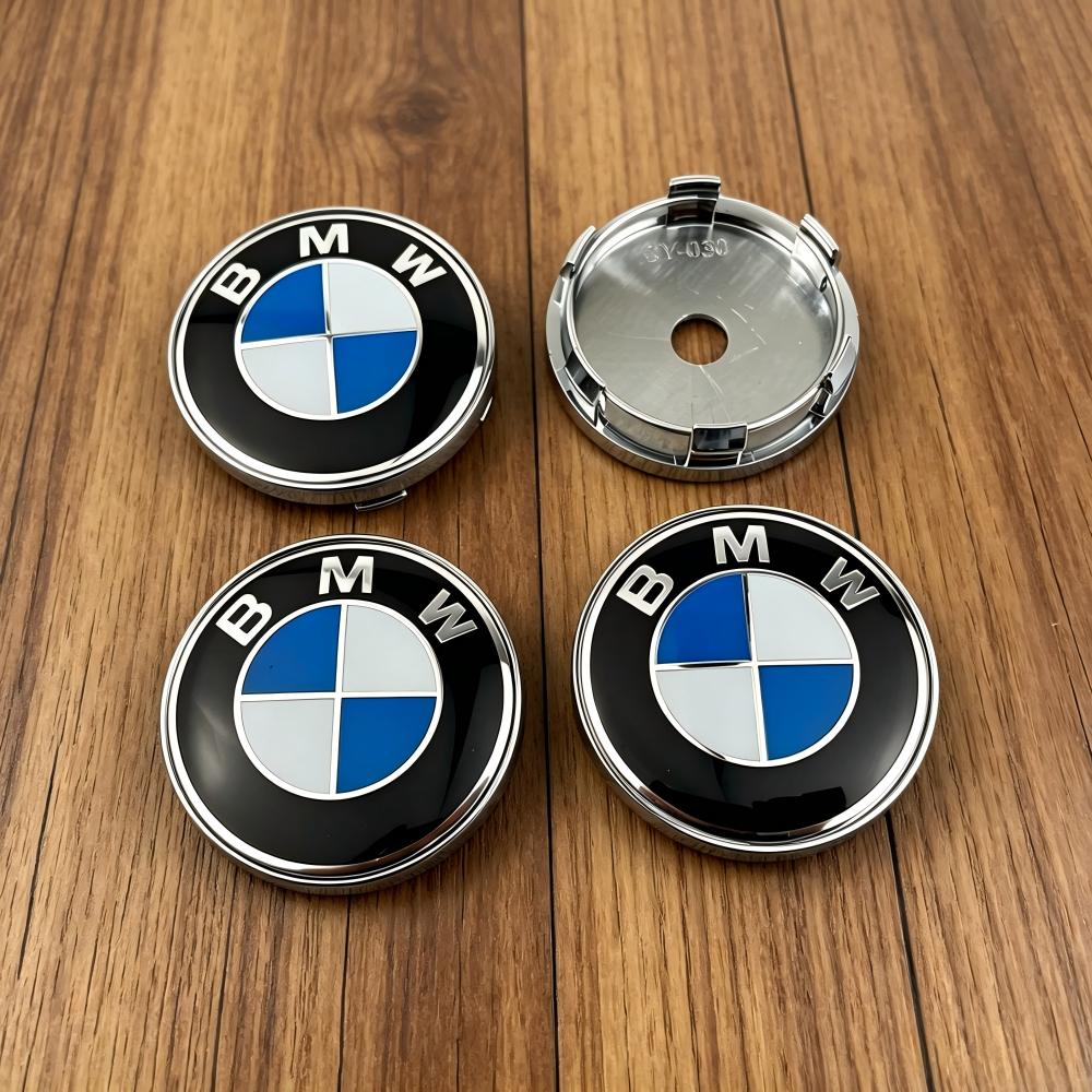 For BMW E84 250th Anniversary 4pcs 60mm Car Wheel Center Hub Cap Rim Cover For BMW E39 E46 E90 E60 E87 E53 F10 F20 F30 M X3 X5