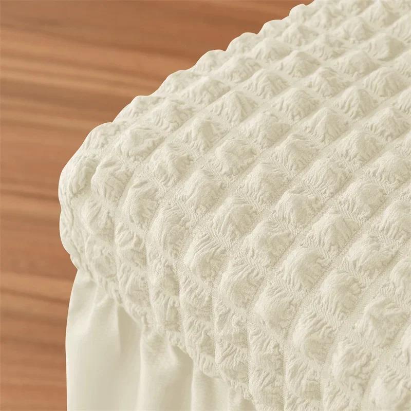 Floral Chair Cover for Dining Room Banquet Chair Slipcover Stretch Chair Cover with Skirt Elastic Wedding Decor