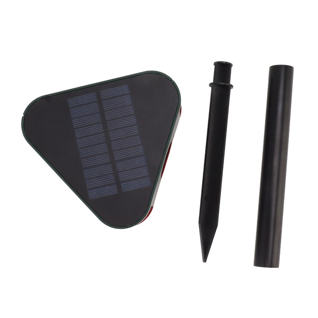 Solar Animal Repeller Alarm Long Range Sound Light Outdoor Infrared Sensor Alarm with Remote