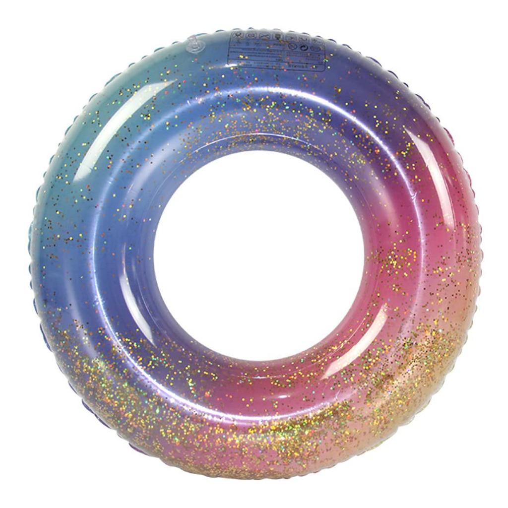 HappyHome Kids' Glitter Float, Cute Sparkly Rainbow Design, Unisex for Boys and Girls (70#)
