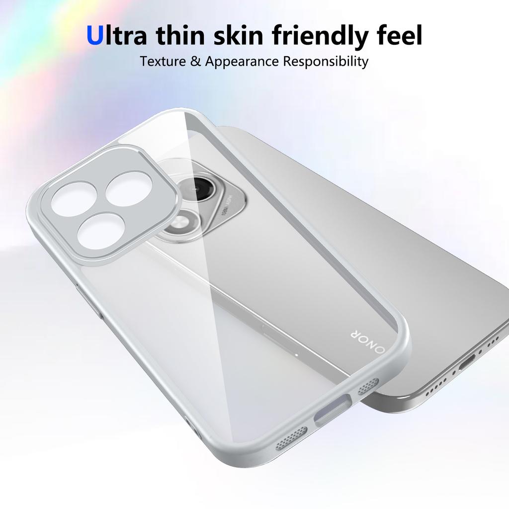 Honor 400 Lite ABR NX1 Case Air Cushion Shockproof Silicone Bumper Clear Matte Back Cover Hard Phone Case for Honor 400 Lite 5G