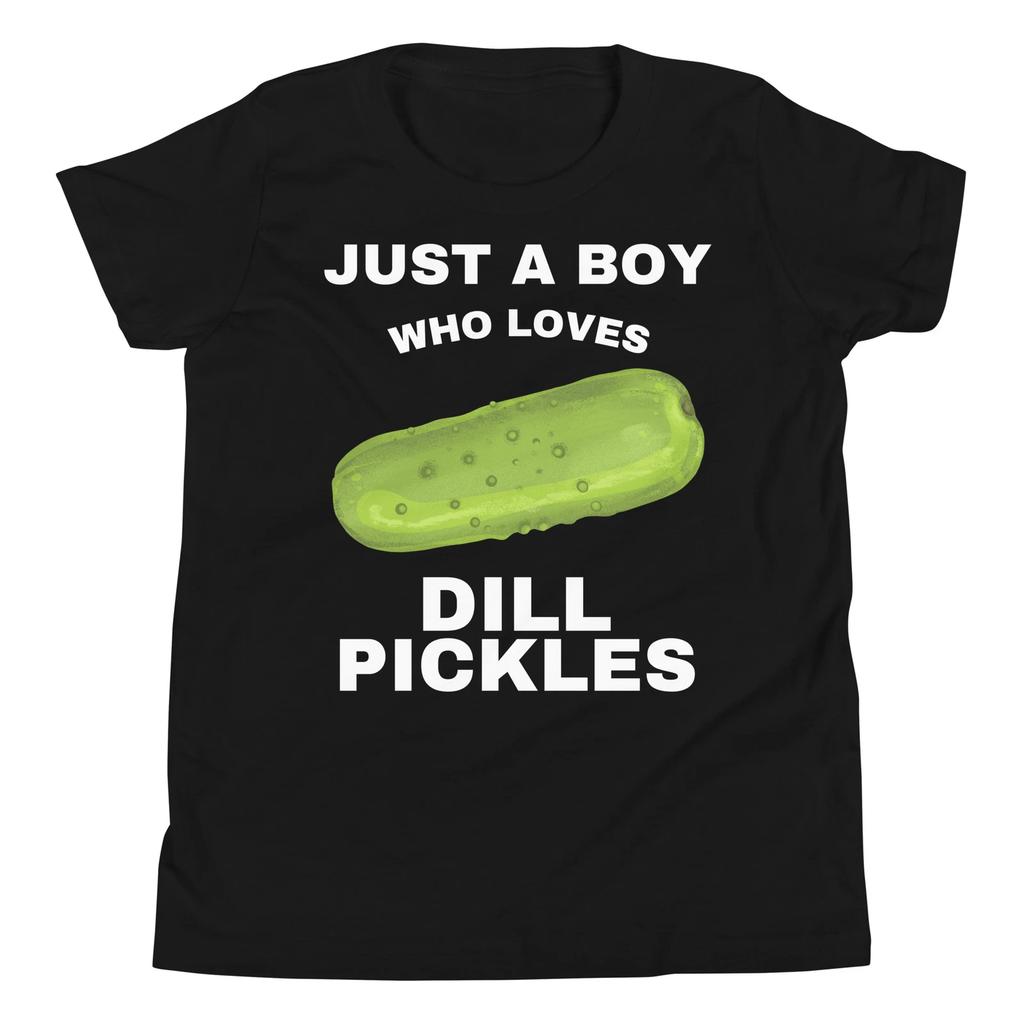 Just a Boy Who Loves Dill Pickles Pickle Lover Food Lover Youth T-Shirt