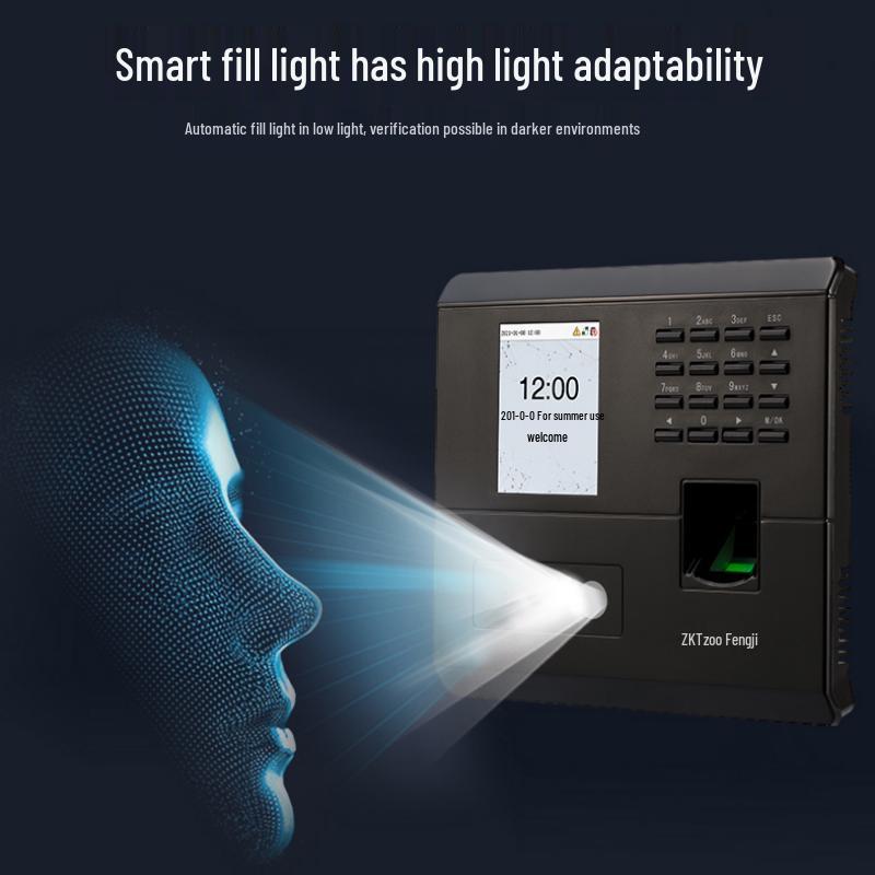 ZKTECO nFace102-S Dynamic Facial Recognition & Fingerprint Time Attendance System CN Plug (adapter Included)