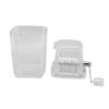 Hand Cranked Ice Crusher Clear Rustproof Multifunctional Manual Ice Crusher for Home Kitchen Transparent