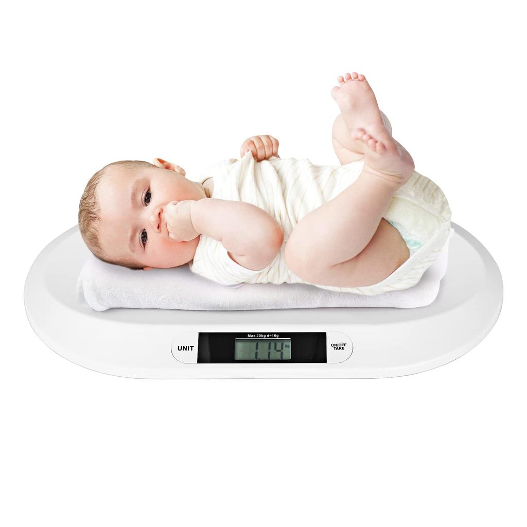 Babywaage 20 kg elektronische Waage Säuglings-/Haustierwaage Babywaage Kleintierwaage Überwachung des gesunden Wachstums