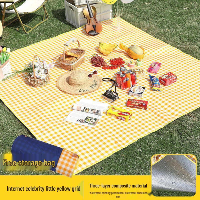 Tappetino da picnic e da spiaggia in tessuto non tessuto spesso e impermeabile, anti-umidità per il campeggio