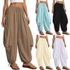 Women’s Loose Fit Drawstring Lantern Pants Casual Relaxed Fit Trousers with Pockets for Summer Lightweight Design