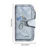 Vintage Skeleton Print Long Wallet Fashion Portable Card Cash Holder Purse for Daily Use