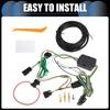 INFINAUTO Trailer Wiring Harness Kit for Ford Transit and 350 1 Set 4-Pin 150, 250, (2015-2022), Black,