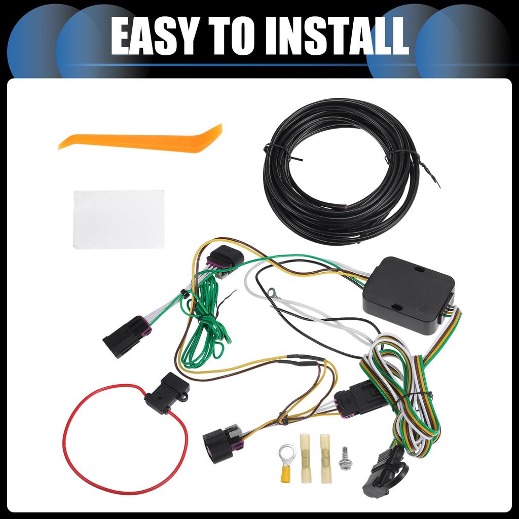 INFINAUTO Trailer Wiring Harness Kit for Ford Transit and 350 1 Set 4-Pin 150, 250, (2015-2022), Black,