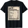 Jake Fatos Nutricionais Nome Engraçado Humor Apelido Sarcasmo Camiseta