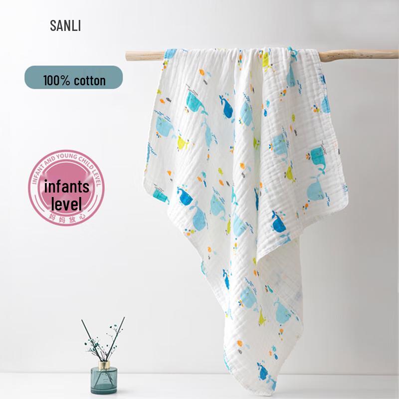 Sanli Antibacterial Pure Cotton Baby Gauze Bath Towel
