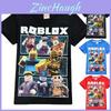 T-shirt Vibrante de Jogo de Personagem Roblox Para Crianças Com Tecido de Algodão Confortável