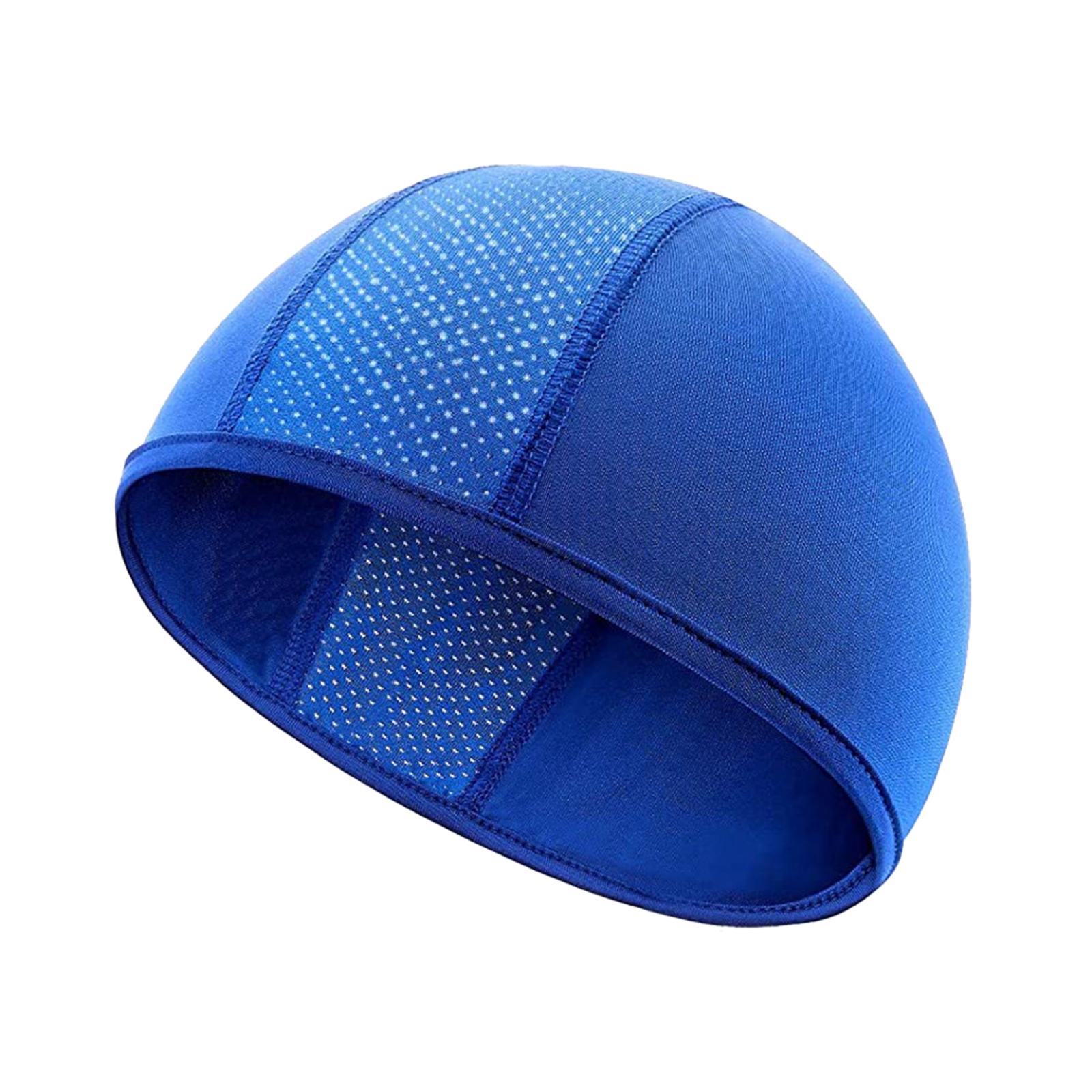 

Elastic Running Headwear Helmet Inner Caps Motocross Helmet Hat Caps Under Helmet Caps Breathable синій