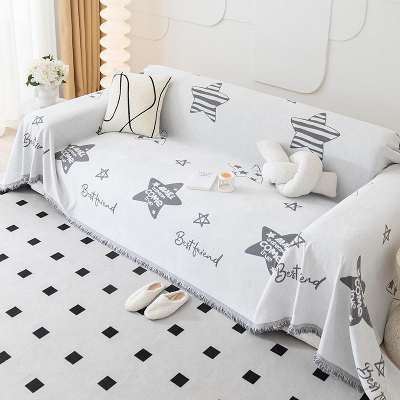 Simple Style Nordic Sofa Towel All-Inclusive Universal Sofa Cover Cloth Dust Cover Anti-Scratching Chenille Blanket Anti-Scratching