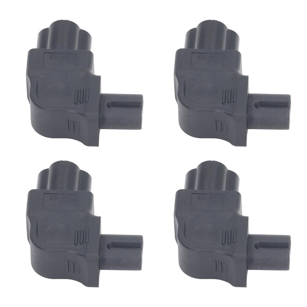 4Pcs IEC320 C6 To IEC320 C7 Power Adapter Right Angle IEC320 C6 To C7 90 Degree Right Turn Power