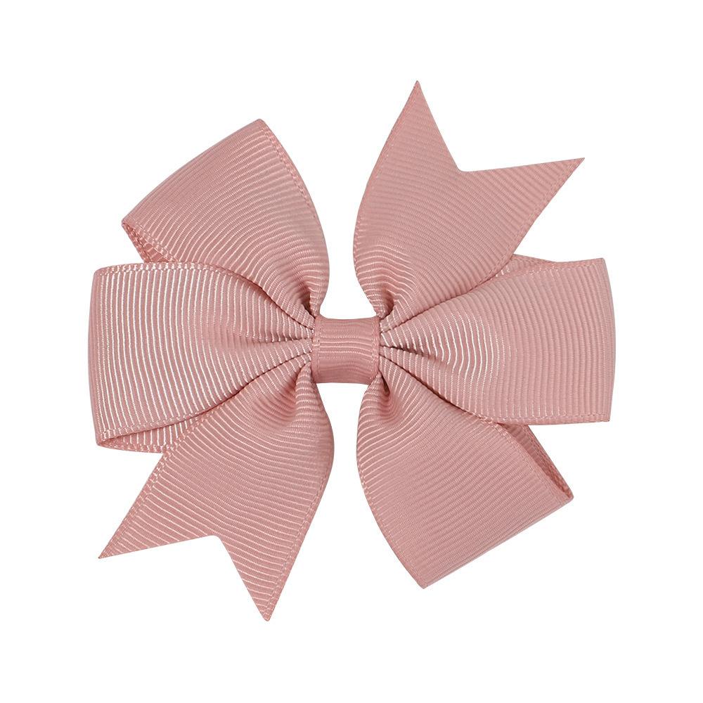 20Pcs Children Hair Clip Bow Hair Clip Sweet Princess Hair Clip Tailcoat Ribbed Satin Ribbon Baby Hair Accessory