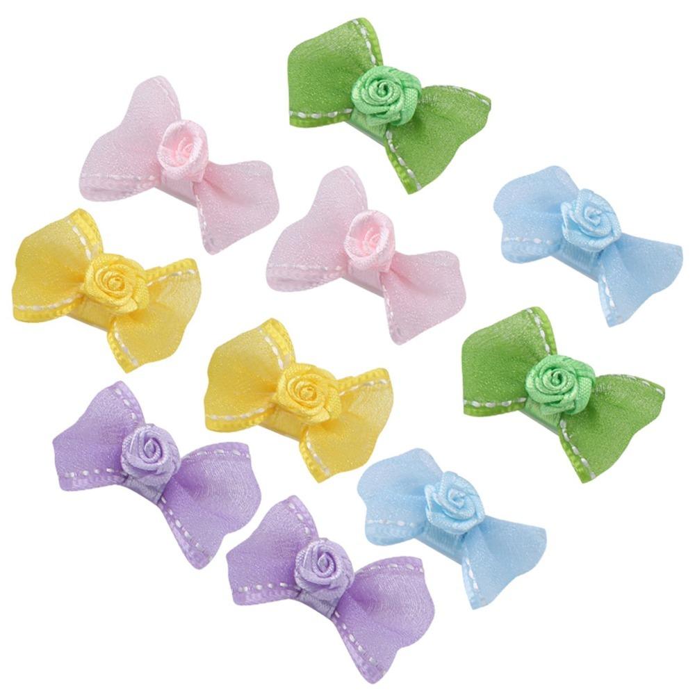 10Pcs Lightweight Pet Hair Clip Decorative Clip Pet Hair Accessory Pet Head Flower Daily Pet Wear