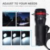 Bike Flashlight Tail Light Set Zoomable Flashlight Battery Powered Cycling Light Set