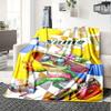 Frog With Colorful Flowers Home Blankets Comfortable Soft Lightweight Allseason Multipurpose Blanket For Picnics Sofas Offices Beds Living Rooms