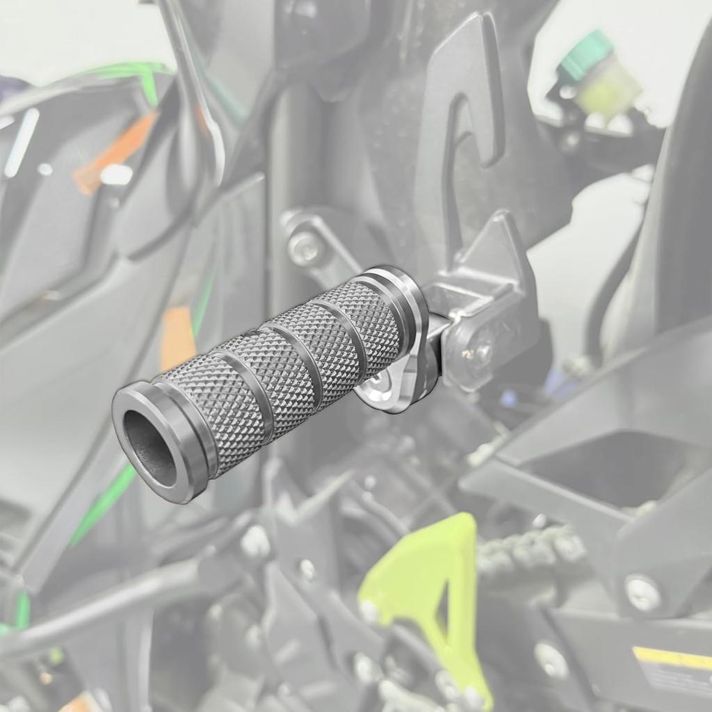 HRuizq Motorrad Aluminium Trittstufe Verstellbar Anti-Rutsch Mehrstufige Kombination Beifahrer Trittstufe