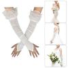 Antique Long Fingerless Gloves for Women Evening Party Arm Sleeves Costume Arm Accessories for Weddings and Teaparties