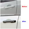 For Honda Jazz Fit 2020 2024 Carbon Fiber Color Car Modify Refit Chrome Door Handle Cover Decoration Trim Protection Sticker