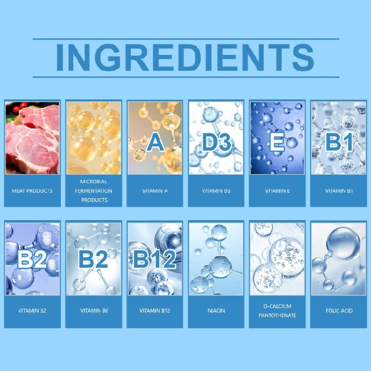 Hundegesundheitsergänzung mit Vitaminen, Mineralstoffen, Aminosäuren 80 Tabletten zur Verbesserung des Immunsystems Für Alle Rassen