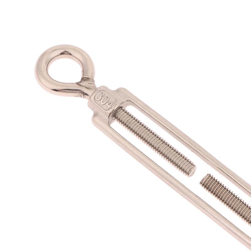1Pc Oc/Oo/Cc Type M4 M5 M6 M8 Stainless Steel 304 Adjust Chain Rigging Hooks Eye Turnbuckle Wire Rope Tension Device