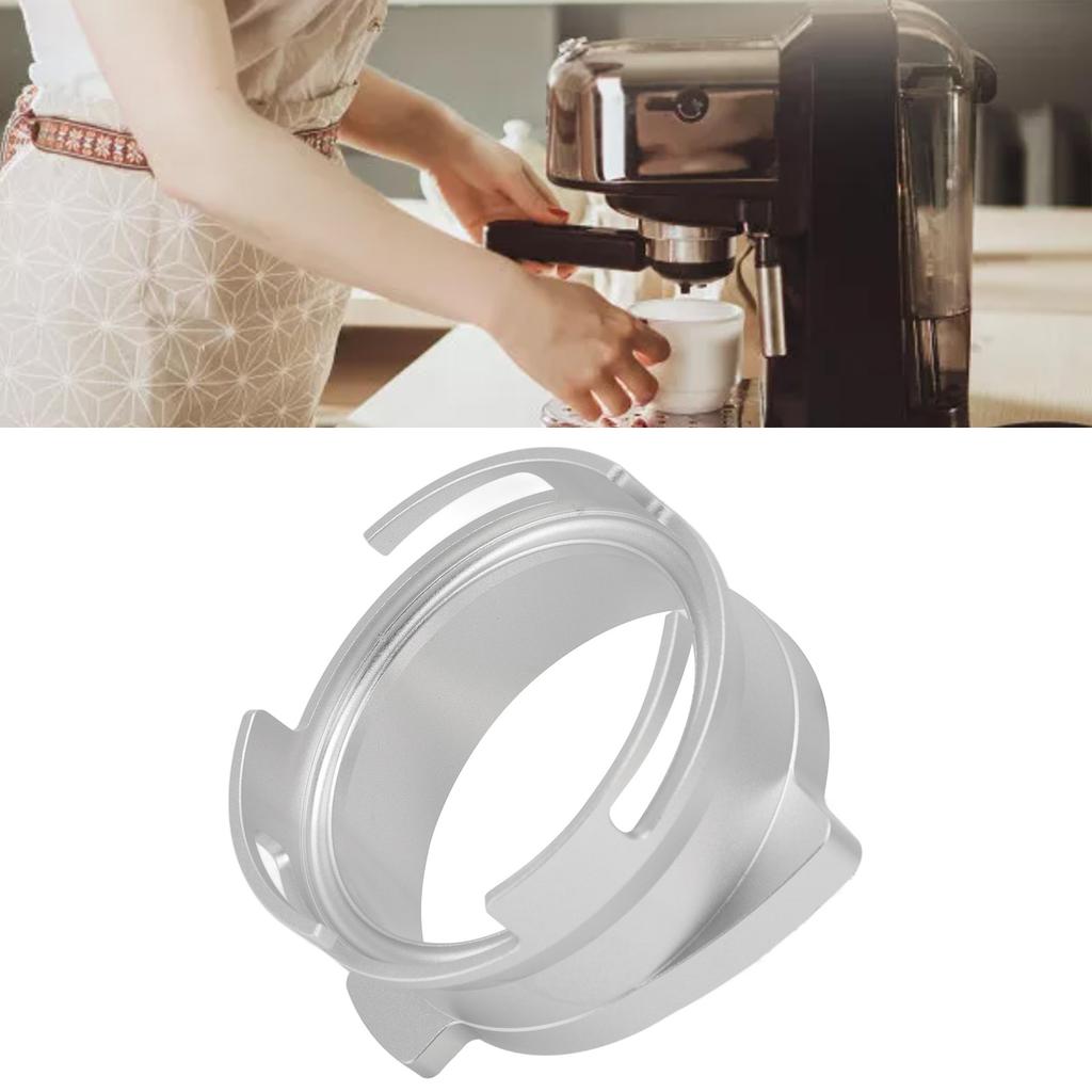 Imbuto di dosaggio per portafiltro caffè da 54 mm in lega di alluminio, imbuto di dosaggio girevole, accessori per macchine da caffè