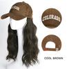 Synthetic Baseball Cap Hair Wig Pink Cap Hair Extensions Naturally Connect  Adjustable Hat Wig Heat Resistant Daily Use Wig