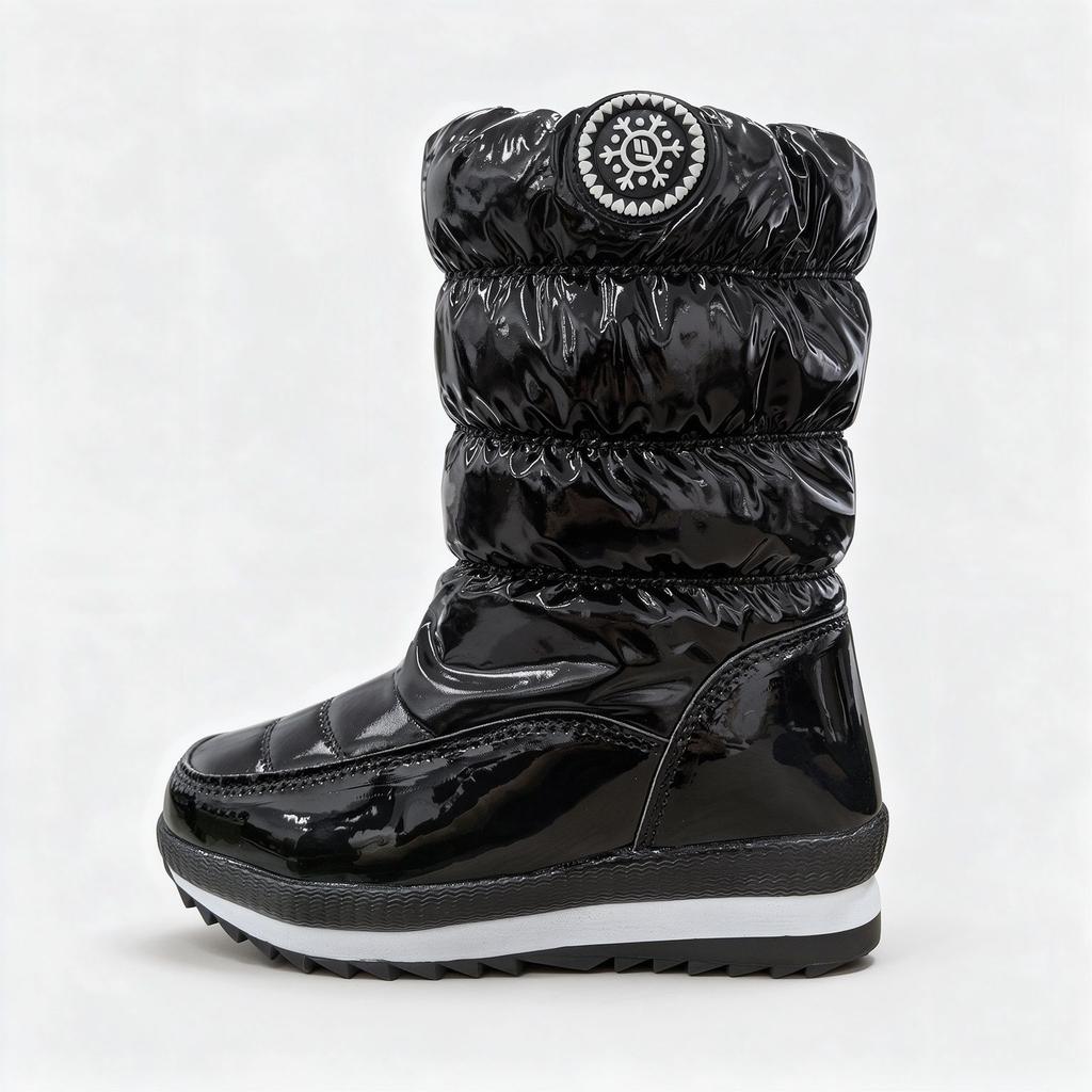 Snow Boots for Women - Waterproof Shoes with Fleece Insulation and Warm Cotton Boots, Anti-slip Shoes